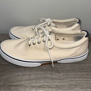Sperry Top Sider Mens Stripper 2 CVO canvas Cream Color Size 11